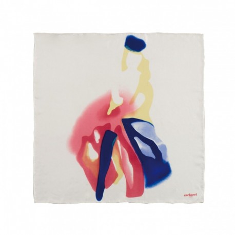 Foulard soie Demoiselle Blanc