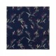 Foulard soie Iris Navy