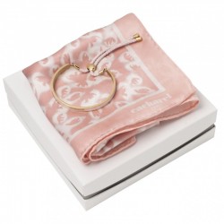 Parure Cacharel Light Pink (bracelet & foulard soie)