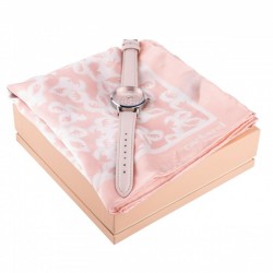 Parure Hirondelle Light Pink (montre & foulard soie)
