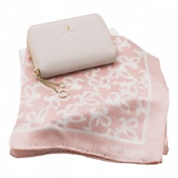 Parure Cacharel Light Pink (mini portefeuille & foulard soie)