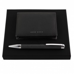 Parure Storyline Black (stylo bille & porte-cartes)