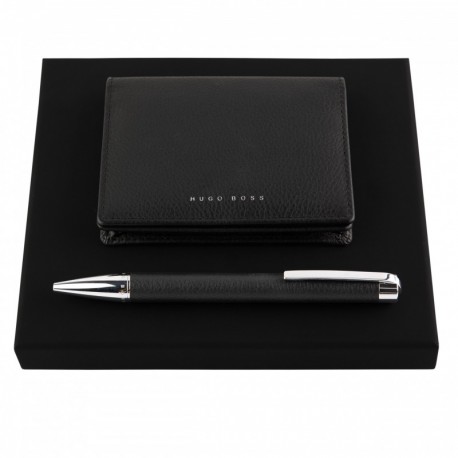 Parure Storyline Black (stylo bille & porte-cartes)