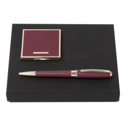 Parure Essential Lady Burgundy (stylo bille & miroir)