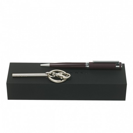 Parure HUGO BOSS (stylo bille & porte-clefs)