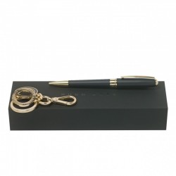 Parure Essential Lady Dark Blue (stylo bille & porte-clefs)