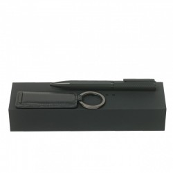 Parure HUGO BOSS Black (stylo bille & porte-clefs)