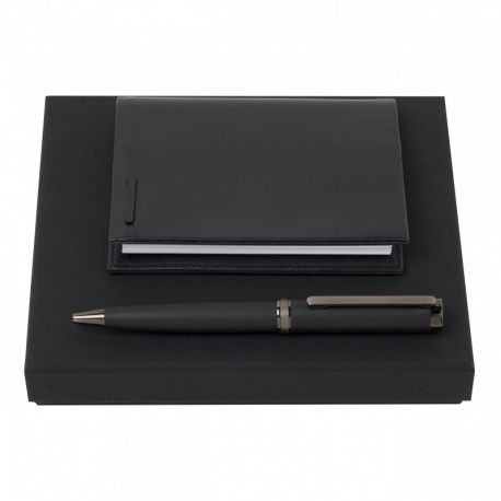 Parure HUGO BOSS Black (stylo bille & couverture de carnet)