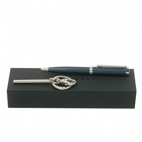 Parure HUGO BOSS (stylo bille & porte-clefs)