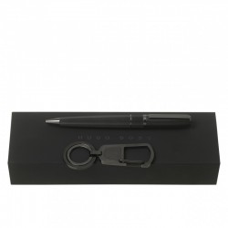 Parure HUGO BOSS Black (stylo bille pad & porte-clefs)