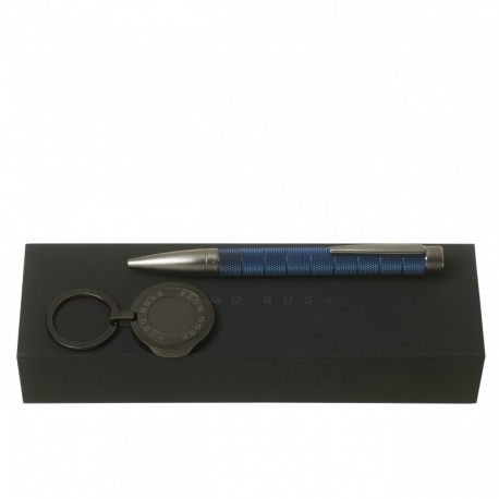 Parure HUGO BOSS (stylo bille & porte-clefs)