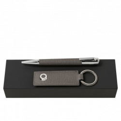 Parure HUGO BOSS (stylo bille & porte-clefs)