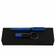 Parure Gear Matrix Blue (stylo bille & porte-clefs)