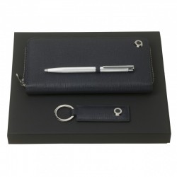 Parure HUGO BOSS (stylo bille, porte-clefs & couverture de carnet)