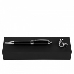 Parure HUGO BOSS Black (stylo bille & boutons de manchette)