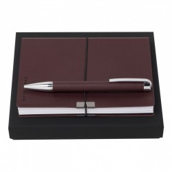 Parure Storyline Burgundy (stylo bille & carnet A6)