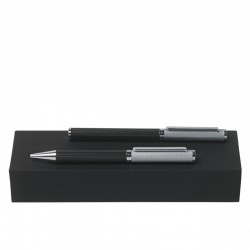 Parure Reverse Silver (stylo bille & stylo plume)