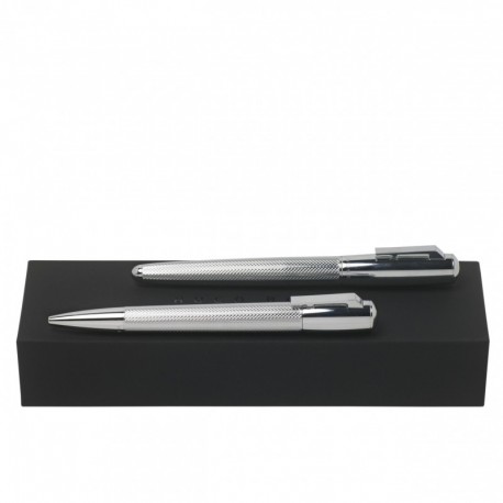 Parure Pure Chrome (stylo bille & stylo roller)