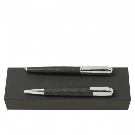 Parure Pure Tradition Black (stylo bille & stylo roller)