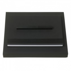 Parure Edge Black (stylo roller & carnet A5)