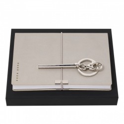 Parure HUGO BOSS (carnet A6 & porte-clefs)