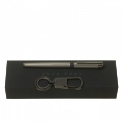 Parure HUGO BOSS (stylo roller & porte-clefs)