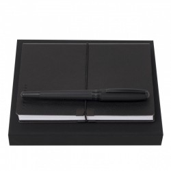 Parure HUGO BOSS Black (stylo roller & carnet A6)