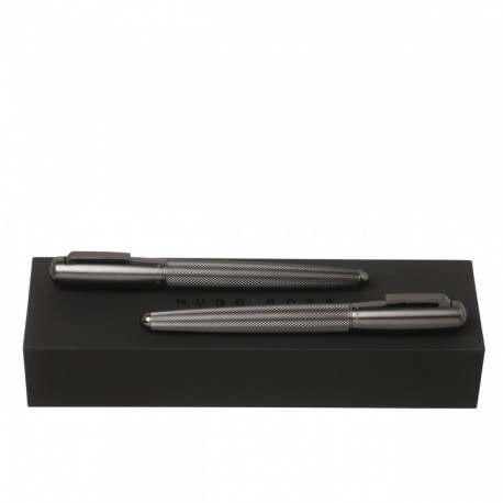 Parure Pure Matte Dark Chrome (stylo roller & stylo plume)