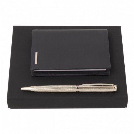 Parure HUGO BOSS (stylo bille & couverture de carnet)