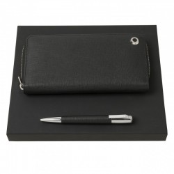 Parure HUGO BOSS (stylo bille & couverture de carnet)