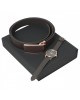 Parure Seal Brown (montre & ceinture)