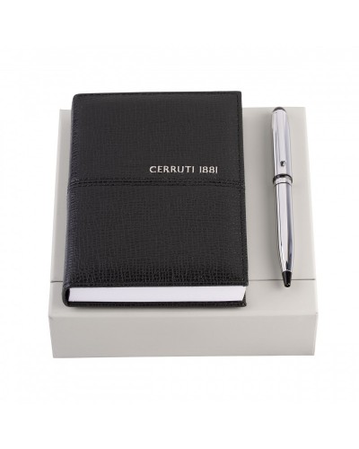 Parure CERRUTI 1881 (stylo bille & carnet A6)