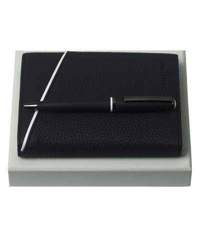 Parure Spring Black (stylo bille & carnet A6)