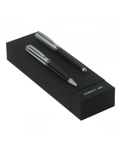 Parure Miles Black (stylo bille & stylo plume)