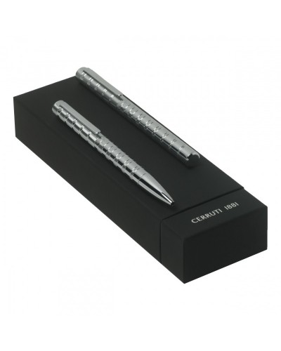 Parure Evolve Chrome (stylo bille & stylo plume)