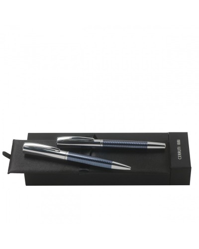 Parure Conquest Blue (stylo bille & stylo roller)