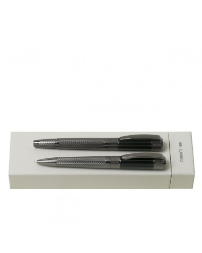 Parure Soto Pastel Grey (stylo bille & stylo roller)