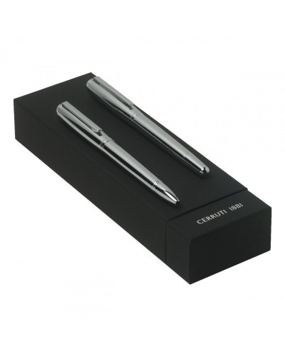 Parure Obus Chrome (stylo bille & stylo roller)