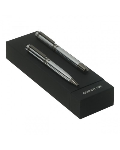 Parure League Chrome (stylo bille & stylo roller)