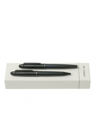 Parure Pad Matte Black (stylo bille pad & stylo roller)