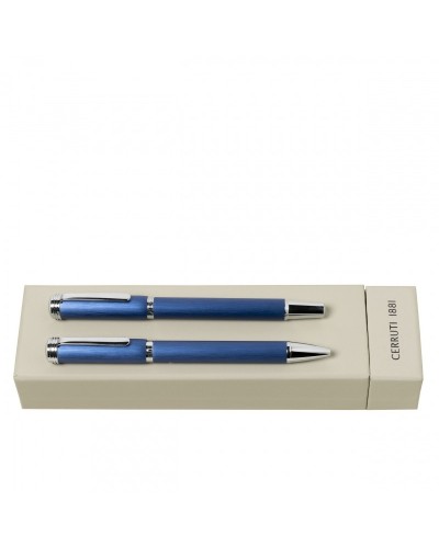 Parure Bowery Blue (stylo bille & stylo roller)