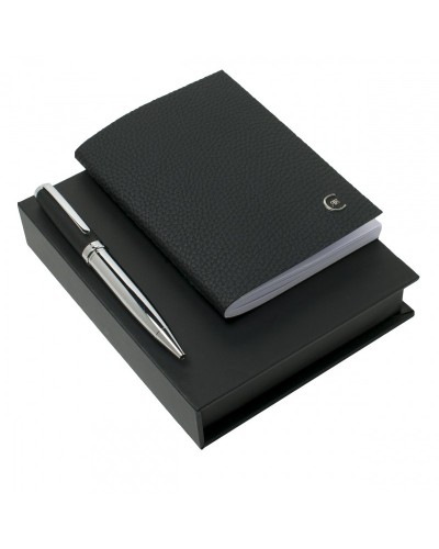 Parure Hamilton Black (stylo bille & carnet A6)