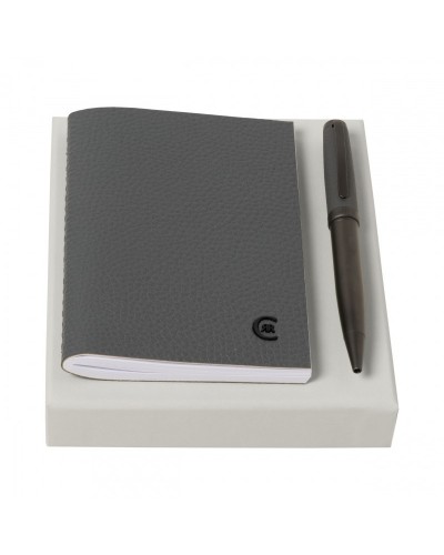 Parure Hamilton Grey (stylo bille & carnet A6)