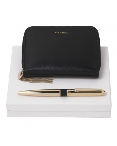 Parure Nina Ricci Noir (stylo bille & couverture de carnet)