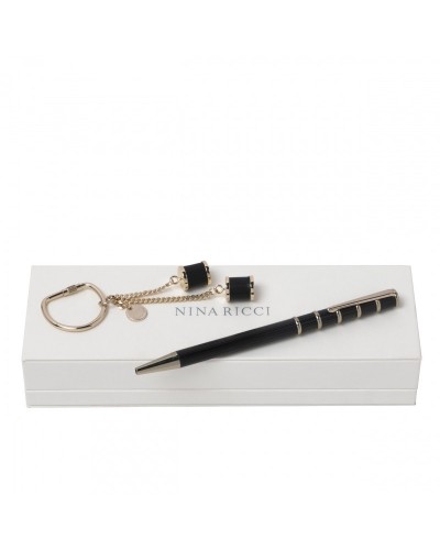 Parure Nina Ricci (stylo bille & porte-clefs)