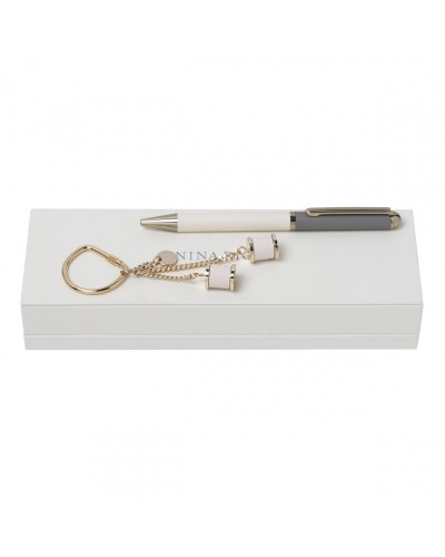 Parure Nina Ricci (stylo bille & porte-clefs)