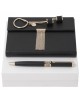 Parure Nina Ricci Noir (stylo bille, carnet A6 & porte-clefs)