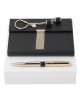 Parure Nina Ricci Noir (stylo bille, carnet A6 & porte-clefs)