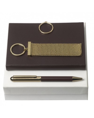 Parure Nina Ricci (stylo bille, carnet A6 & porte-clefs)