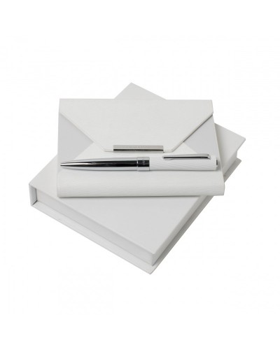 Parure Dune White (stylo bille & carnet A6)